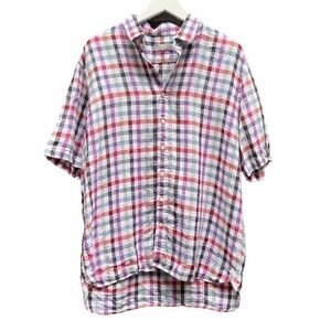 TOSCANO Firenxe Mens Linen Button Down Shirt XL